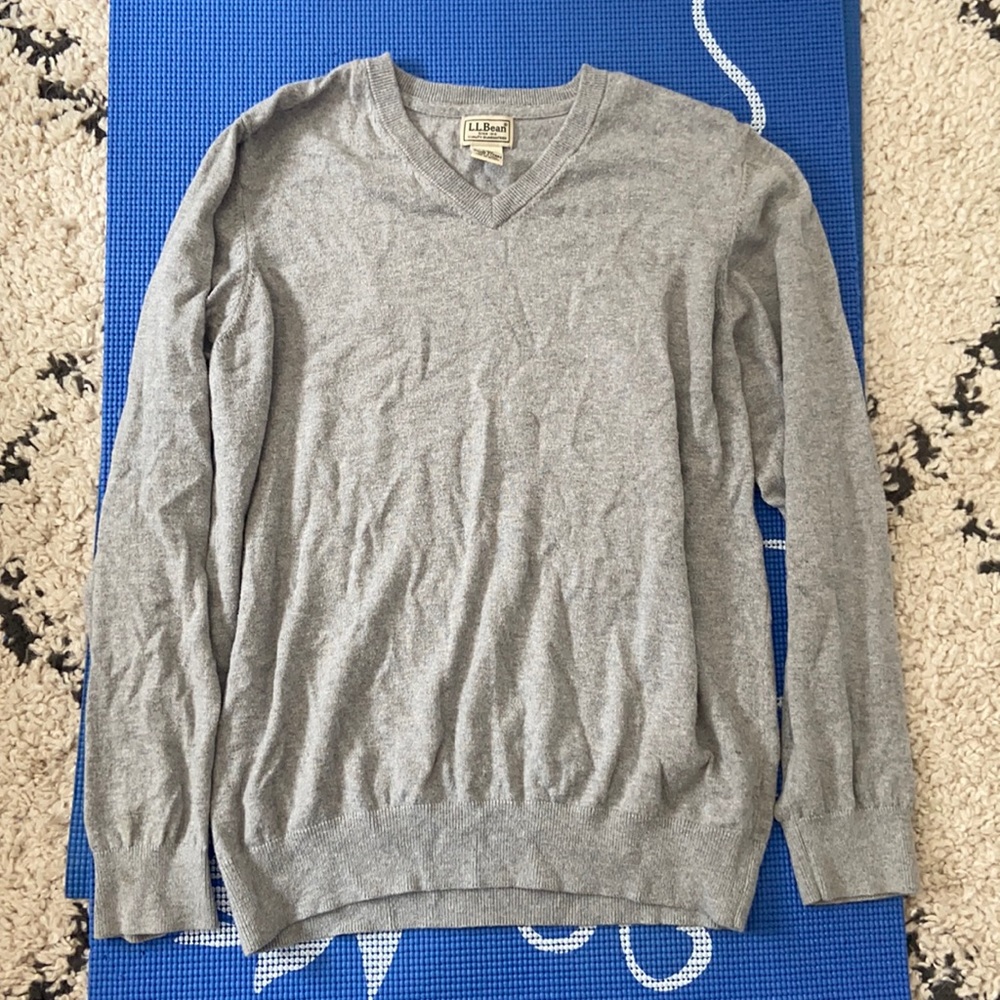 Large Men’s LL Bean V-neck sweater